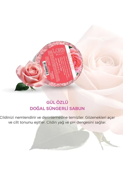 Lorin Gül Özlü Doğal Süngerli Sabun - 2