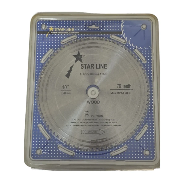 Starline ELMASSIZ AĞAÇ TESTERE 250x1,5x30 (Z-76 diş) - 1
