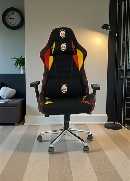 Arji 3D Galatasaray Doku Koltuk Hareketli ve Yumuşak Oyuncu Koltuğu