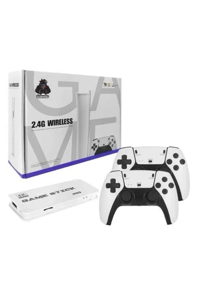 yeni nesil 3D 4K 2000 Oyunlu Game Stick Oyun Konsolu Çift Konsol - Resim 3