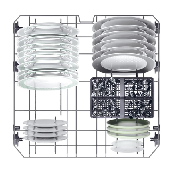 32901736-Hoover HI 3E7L0S-17 Tam Ankastre Bulaşık Makinası - Resim 5