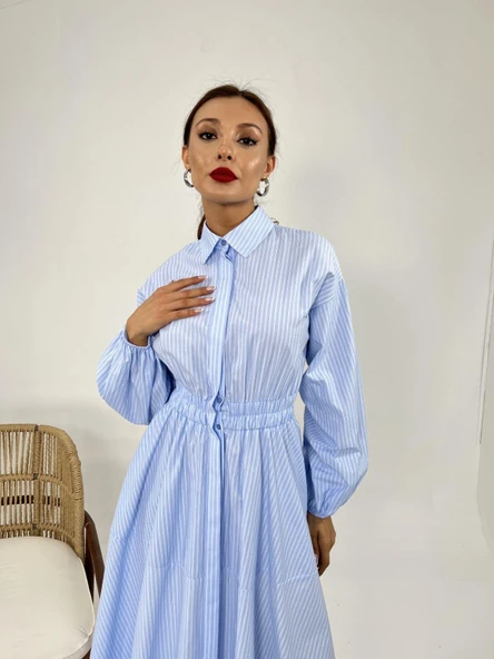 6813 ELBİSE-SAN DİEGO ÇİZGİLİ - 5