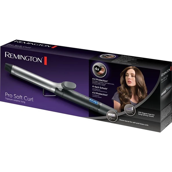 Remington CI6525 Pro Soft Curl 25 mm Titanyum Seramik Saç Maşası - 2
