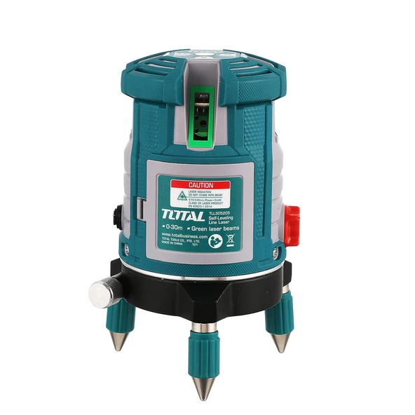 Total TLL305205 Lazer Terazi 5 Çizgi Yeşil Işın Otomatik Hizalama Profesyonel İnşaat 360 Ölçüm Aleti - Resim 5