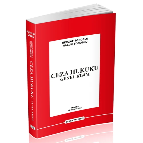 Ceza Hukuku Genel Kısım - Nevzat Toroslu, Haluk Toroslu Ağustos 2025 - 1