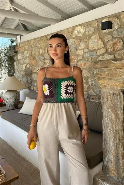 Jasmin Süzüneli Keten Tulum 1280-08 - 3