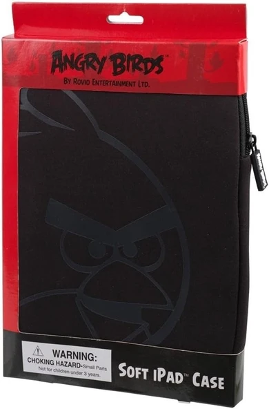 Angry Birds Yumuşak iPad Kılıfı (Siyah) GPH07072 - Resim 3