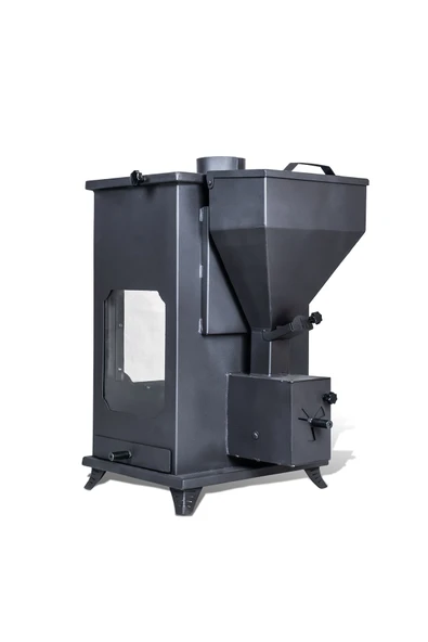 Etinova Eti-B6 Büyük Üç Tarafı Camlı Fırınsız Odun ve pelet yakan Şömine Tipi Soba - 3