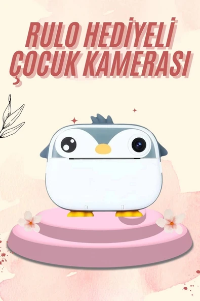 Dijital HD Video Kamera Çocuk Fotoğraf Makinesi  Anlık Termal Rulo