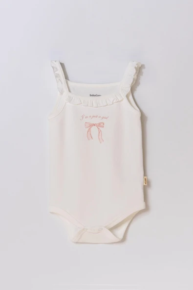 Bebek 2li Askılı Zıbın Body %100 Organik Pamuk - Bebek ve Yenidoğan Serisi-CSY8136 - 3