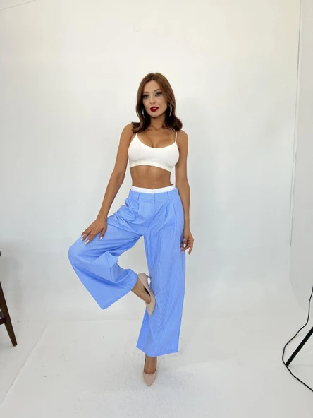 7109 PANTOLON-DALLAS ÇİZGİLİ - Resim 5