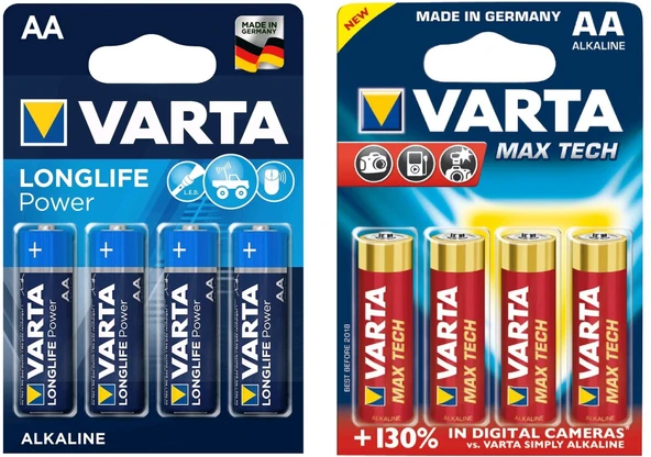 Varta High Energy Alkalin 4 Adet Aa Pil ürün görseli 1