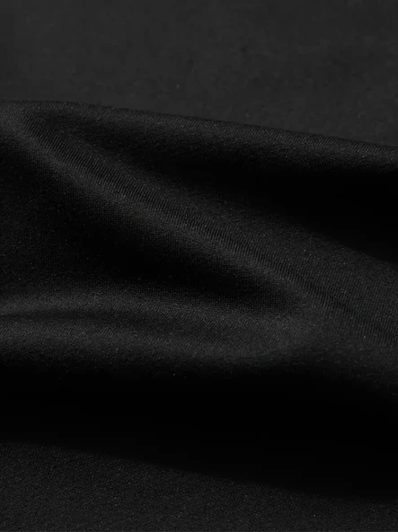 Baskılı Oversize Bisiklet Yaka T-shirt - Siyah - 4