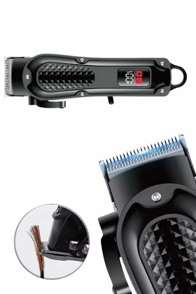 Saç Kesme Aleti Dijital Saç Sakal Tıraş Makinesi Dijital Göstergeli - Resim 4