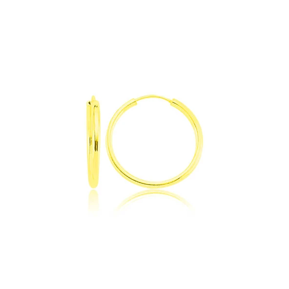 ​Gümüş Altın Kaplama Halka Küpe ürün görseli