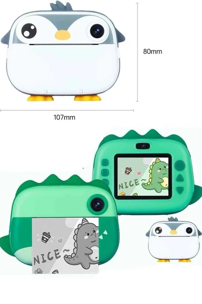 Çocuklar İçin Özel Fotoğraf Makinesi Farklı Desen Seçenekli 3 Adet Rulo - 4