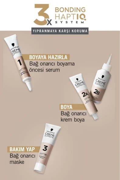 Schwarzkopf Creme Supreme Full Kit 6-0 Açık Kahve - Resim 2