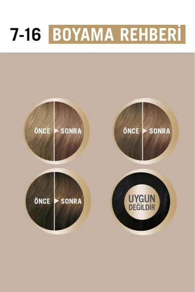 Schwarzkopf Creme Supreme Full Kit 7-16 Küllü Soğuk Kumral - Resim 6