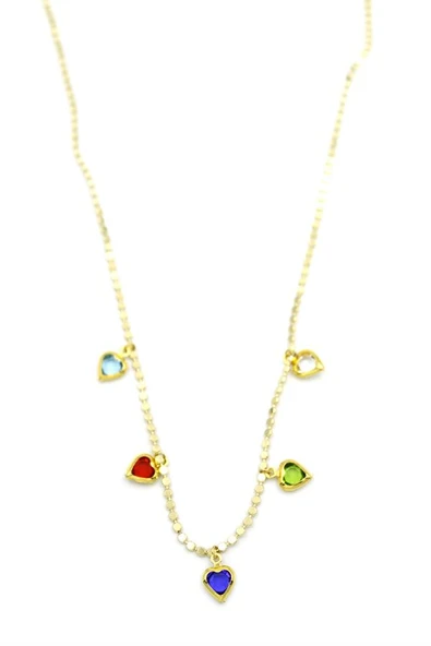 Ezme Zincir Charm Kolye - Altın ürün görseli 1