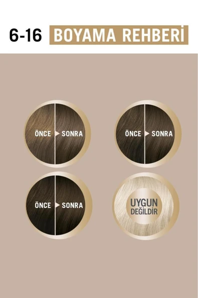 Schwarzkopf Creme Supreme Saç Boyası 6-16 Küllü Soğuk Açık Kahve - Resim 6