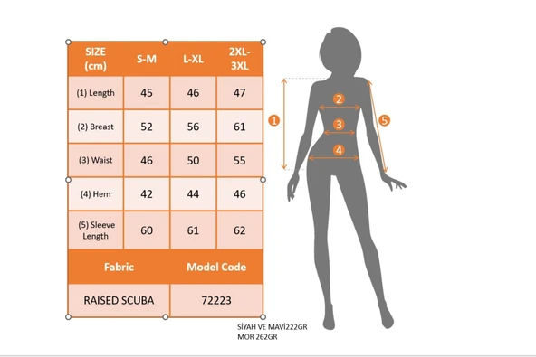 Kadın Uzun Kollu önden Fermuarlı Kısa şardonlu Dalgıç Ceket - 6
