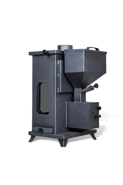 Etinova Eti-K6 Küçük Tarafı Camlı Fırınsız Odun ve pelet yakan Şömine Tipi Soba - 4