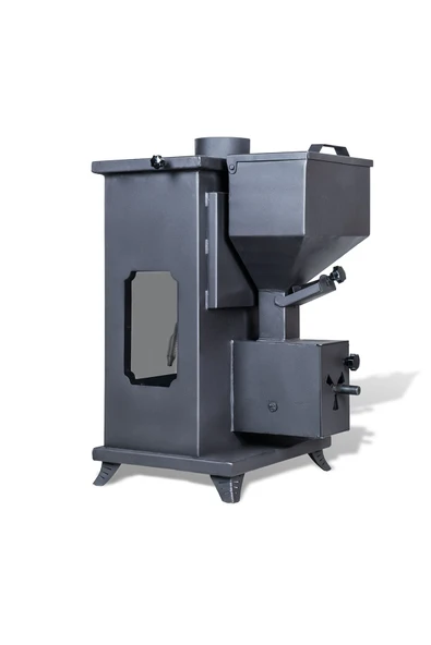 Etinova Eti-K7 Küçük Üç Tarafı Camlı Fırınlı Şömine Tipi Pelet Soba - 4