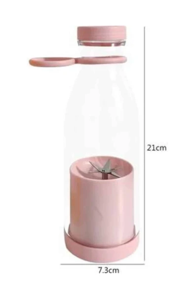 u Geçirmez Kablosuz Şarjlı Dayanıklı Taşınabilir Mini Blender - Resim 3