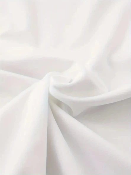 Baskılı Oversize Bisiklet Yaka T-shirt - Beyaz - Resim 2