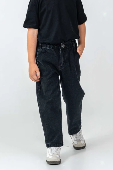 Çift Cepli Lastikli Bel Rahat Erkek Çocuk Pantolon - 10