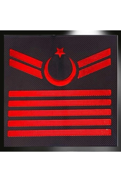 Minyatür Mini Göğüs J. Asayiş 5 Kademeli Uzman Çavuş 3D Plastik TPU Rütbesi, 2025 Yeni Tip, Cırtlı ürün görseli