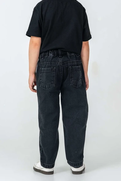 Çift Cepli Lastikli Bel Rahat Erkek Çocuk Pantolon - 12