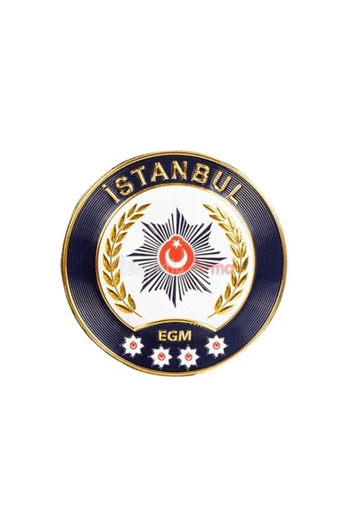 İstanbul Polis Arması 3D, 2025 Yeni Tip, Cırtlı, Standart Ölçü, 1.sınıf Kalite - 1