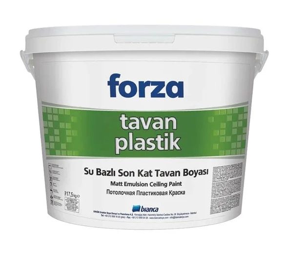 Bianca Forza Su Bazlı Son Kat Tavan Boyası 10 Kg - 1