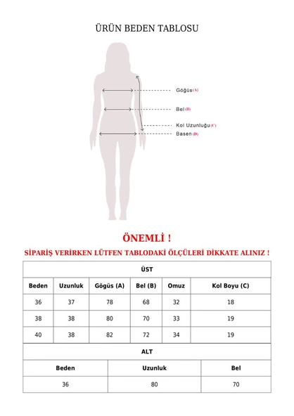 Eteği Yırtmaçlı Sandy Crop Takım -Siyah - 4