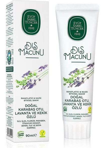 Eyüp Sabri Tuncer Doğal Karabaş Otu, Lavanta Ve Kekik Özlü Diş Macunu 90 ml - 2