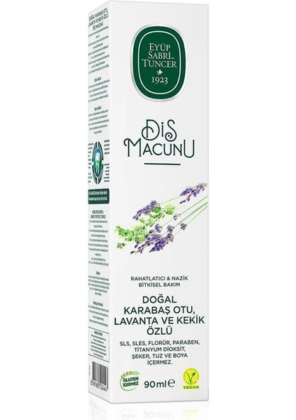 Eyüp Sabri Tuncer Doğal Karabaş Otu, Lavanta Ve Kekik Özlü Diş Macunu 90 ml - 4
