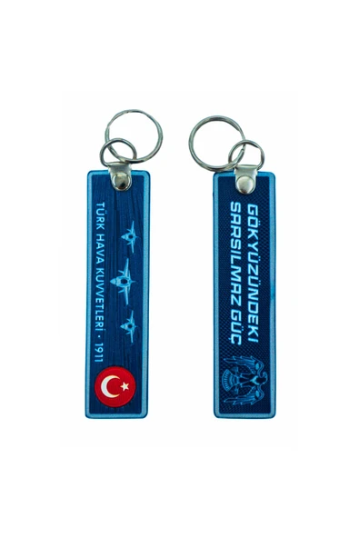 Türk Hava Kuvvetleri Anahtarlık 3D, (12 cm uzunluğunda x 3 cm genişliğinde ) 1. Kalite