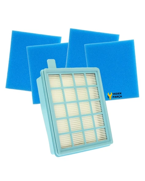 Philips Uyumlu FC 8478 PowerPro Active Hortumu Başlık Boru Filtre Seti - Resim 6