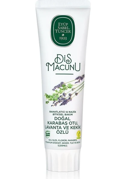 Eyüp Sabri Tuncer Doğal Karabaş Otu, Lavanta Ve Kekik Özlü Diş Macunu 90 ml - 3