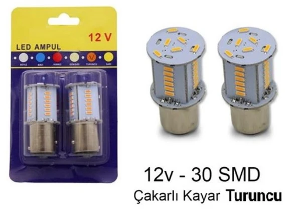 MERCEKLİ ÇAKARLI - KAYAR ARKA STOP AMPULÜ KIRMIZI ADET YENİ ürün görseli 1