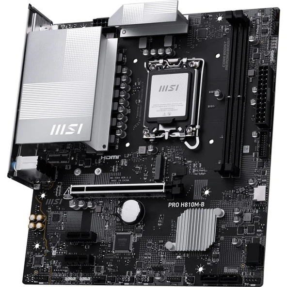 MSI H810M-B PRO DDR5 HDMI/DP 1851P ANAKART - Resim 3