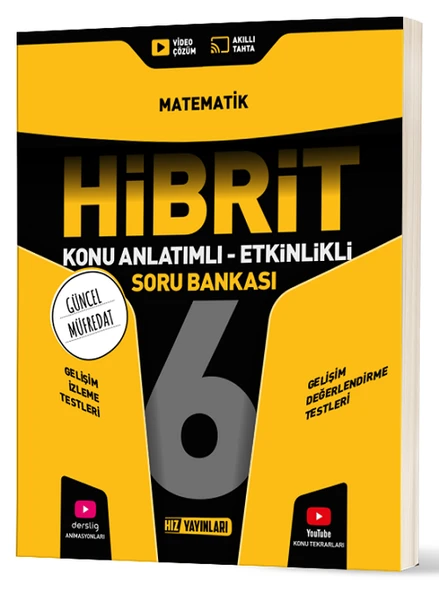 Hız Yayınları 6. Sınıf Matematik Hibrit Konu Anlatımlı Etkinlikli Soru Bankası Hız Yayınları ürün görseli 1