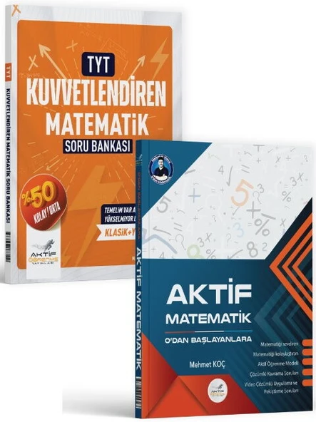 Aktif Öğrenme Yayınları TYT Matematik Kuvvetlendiren Soru Bankası TYT Aktif Matematik 0 dan Başlayanlara ürün görseli