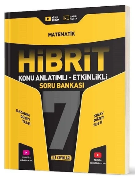 Hız Yayınları 7. Sınıf Matematik Hibrit Konu Anlatımlı Etkinlikli Soru Bankası Hız Yayınları ürün görseli 1