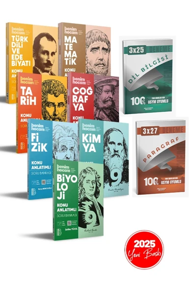 2025 9. Sınıf Konu Anlatımlı Soru Bankası Benim Hocam + Anla Kazan Deneme 9 lu Set - 3