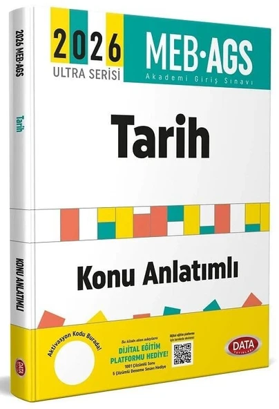 Data 2026 MEB-AGS Tarih Konu Anlatımlı Ultra Serisi Data Yayınları ürün görseli 1