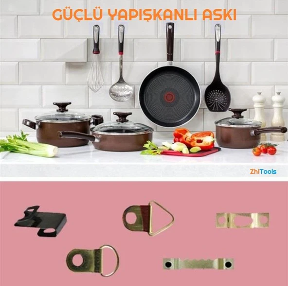 Zhltools Ultra Güçlü Vantuzlu Askı 5li - Resim 5