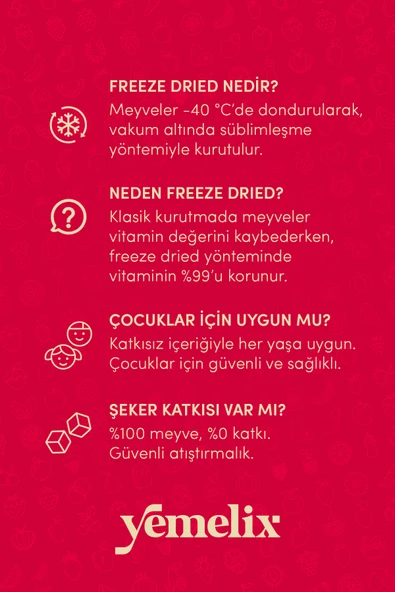 Freeze Dried 10'lu Dolu Dolu Paket Kavun Kuru Meyve Cipsi - Dondurularak  Kurutulmuş Kavun 15Gx10 - Resim 5