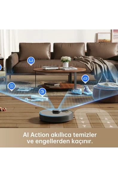 Dreame D10 Plus Robot Süpürge Siyah - 4